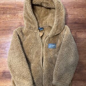 Eddie Bauer 3T Teddy Sherpa Zip Hoodie - Camel Brown